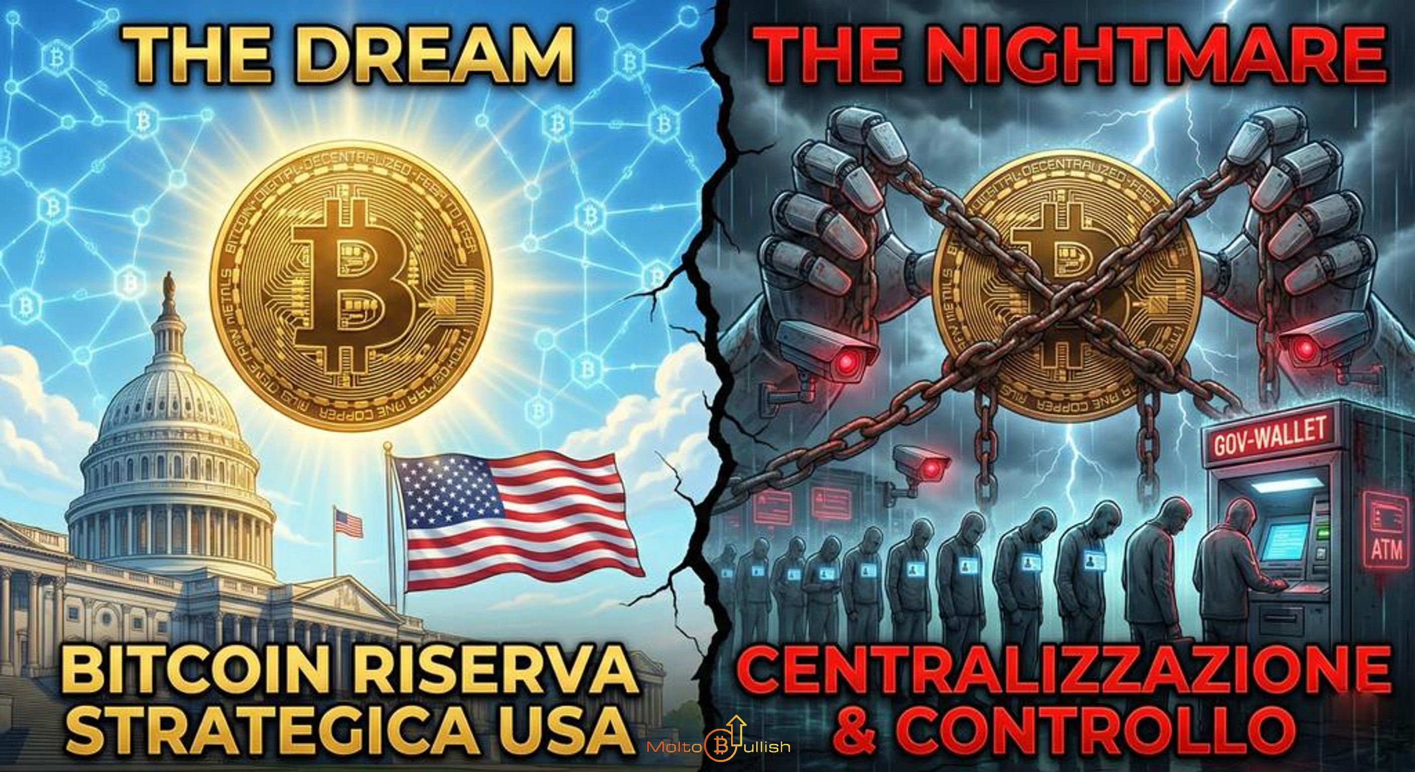 Bitcoin di Stato: Il Sogno Bagnato che Potrebbe Diventare un Incubo